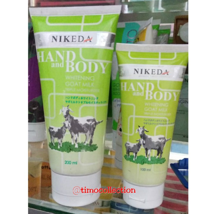 Nikeda Hand Body Lotion Whitening Goats Milk