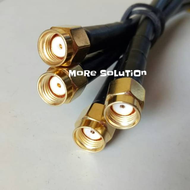 Kabel pigtail rp sma male to rp sma male rg6