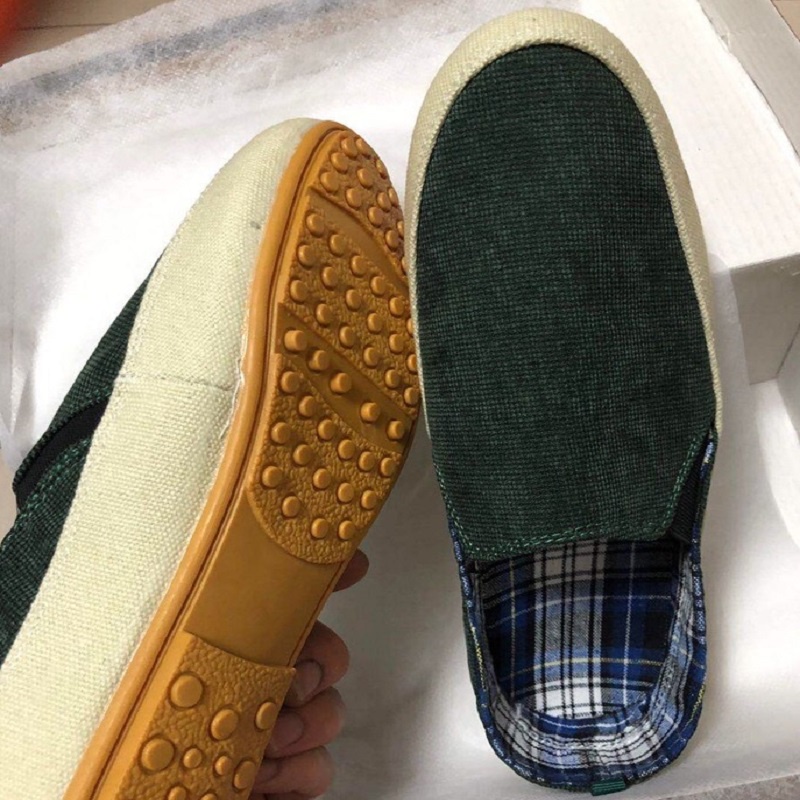 COD Kanvas Import Sepatu Kekinian Casual Pria Slip On Shoes Kasual Santai Karet Pantofel Terbaru Tanpa Tali Fashion Keren 099