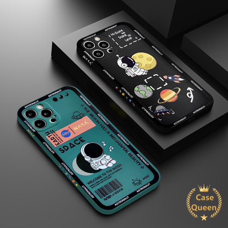 Soft Case Tpu Motif NASA Astronot Untuk IPhone 13 11 12 Pro Max XR 7 8 Plus X 6 6s Plus XS Max SE 2020