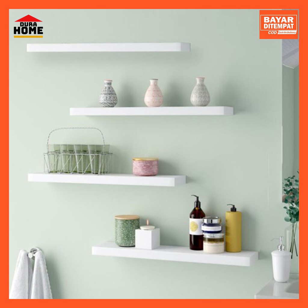 Rak Dinding Panjang 40cm 4pcs / Ambalan Melayang / Hiasan Dinding / Floaring Shelves