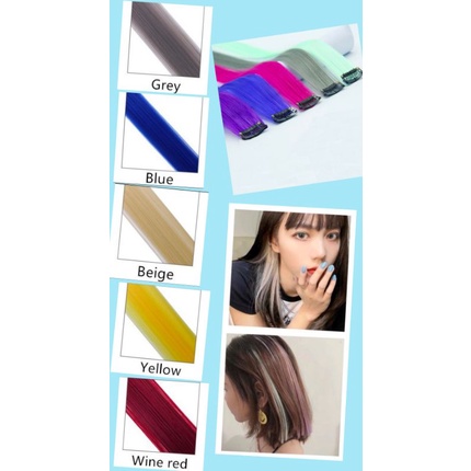 Rambut ekstensi klip / Rambut palsu