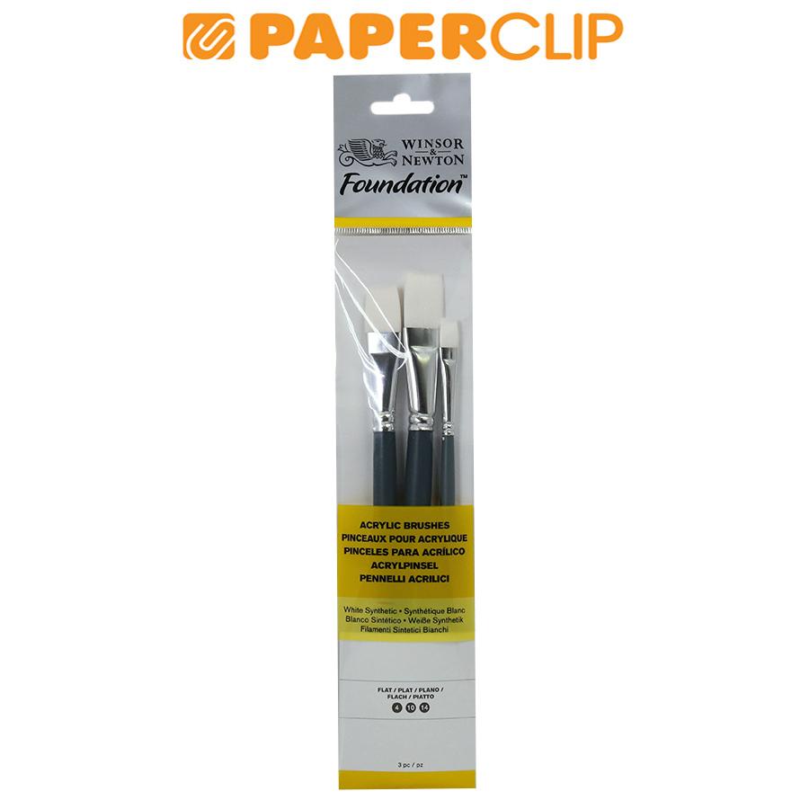 

KUAS LUKIS WINSOR & NEWTON FOUNDATION SET 3 FLAT WHITE BRUSH 5295002