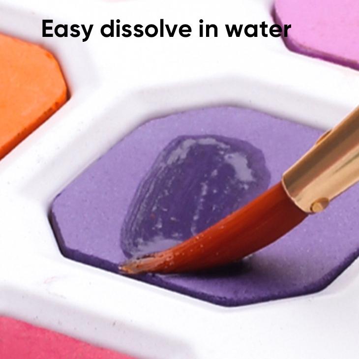 

Sudah READY.. Giorgione Solid Watercolor Paint Cat Air Lukis 12/18/24/36/48 Warna Free Brush Paper G-800