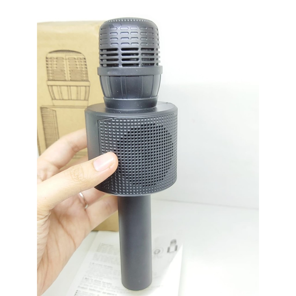 K9 Mic Speker Colokan Besar Microphone Speaker Mic Spiker Karaoke Wireless