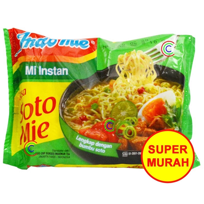 

Indomie Rasa Soto Mi Instan Kemasan 70 Gram | 70 gr