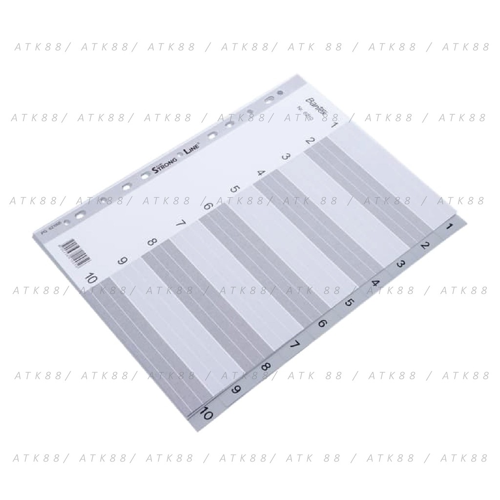 

Bantex Numerical Indexes A4 10 Pages (1-10 index) #6210