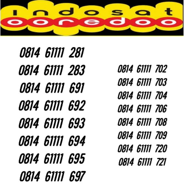 Kartu perdana nomor cantik INDOSAT kwarted rapi 4g