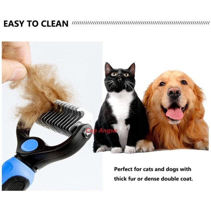 fmfit pet hair comb sisir bulu hewan anabul