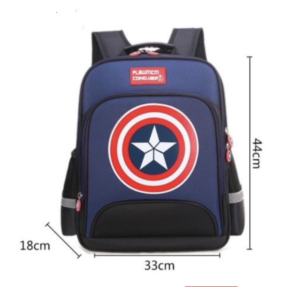 WWH17 Tas Sekolah Anak SD Ransel Tahan Air Captain Backpack Import TKM