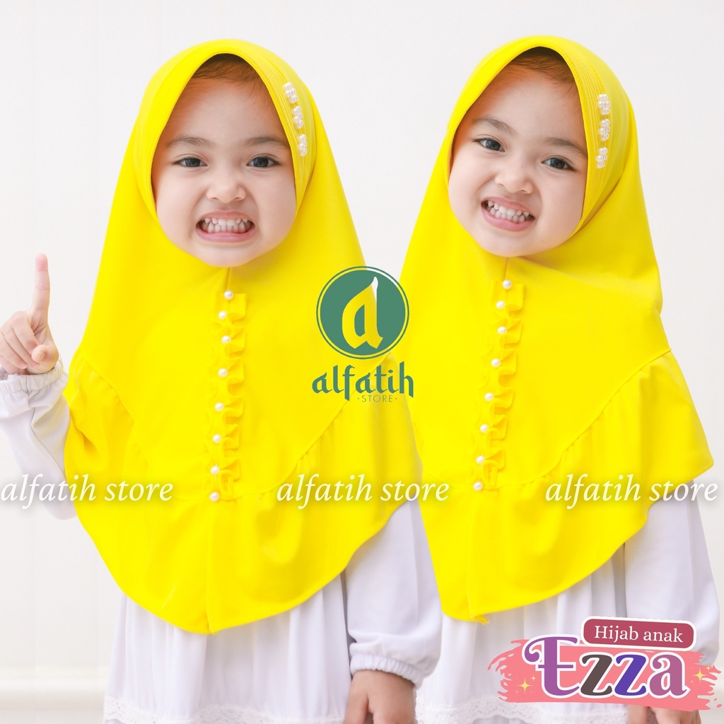 ALFATIHSTORE / JILBAB ANAK EZZA KRIWIL MUTIARA  /HIJAB ANAK TERLARIS TERMURAH/IANAH