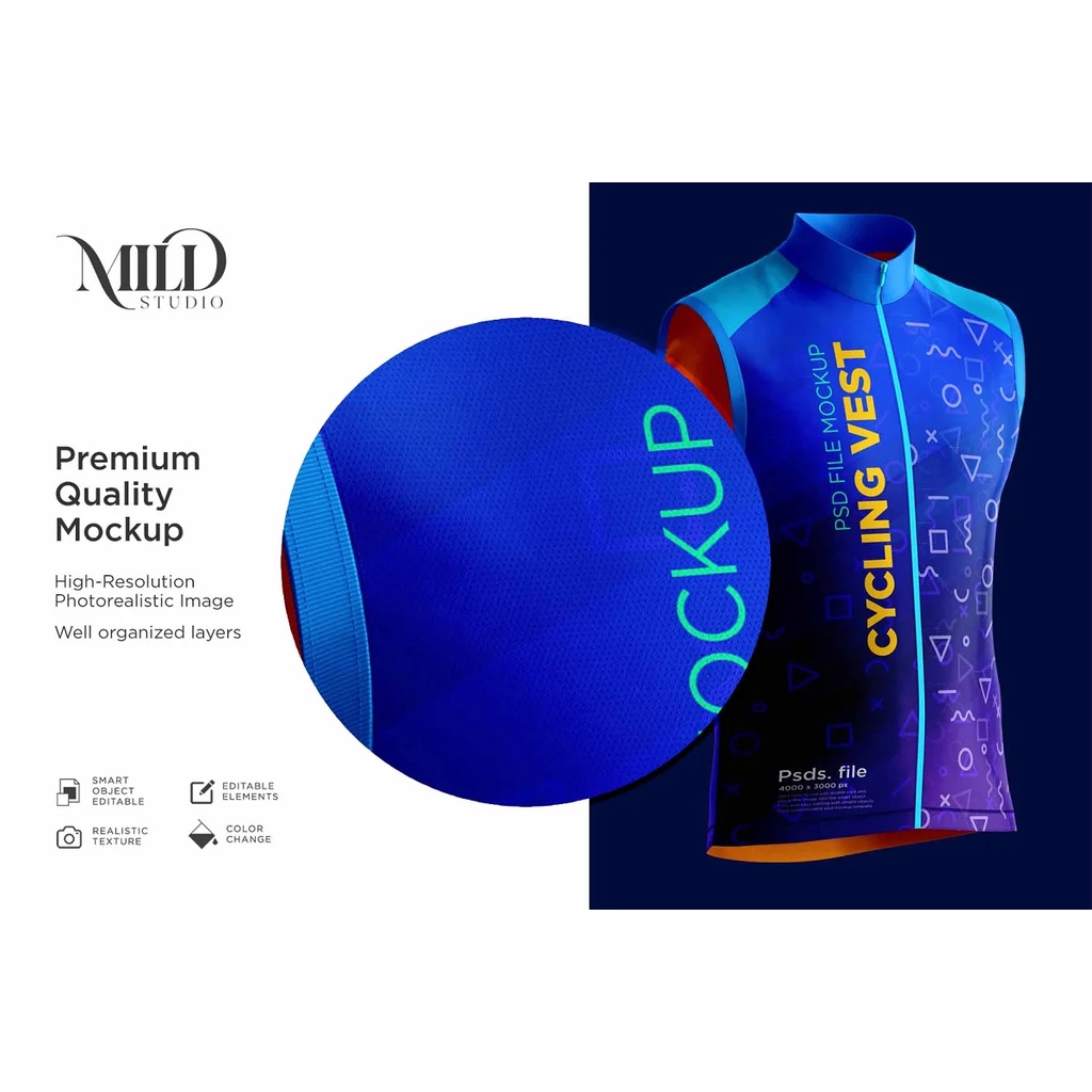 Cycling Vest Mockup Set