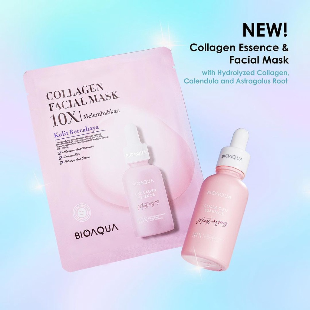 [BSM10X] BIOAQUA Sheet mask 10X Effect Whitening Repair Face Mask Memperbaiki Kulit Kusam