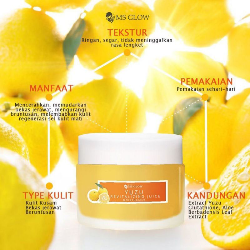 Ms Glow Hydrating Juice Moisturizer Terlaris Pelembab Kulit Mengurangi Iritasi Kulit- isi 30gr