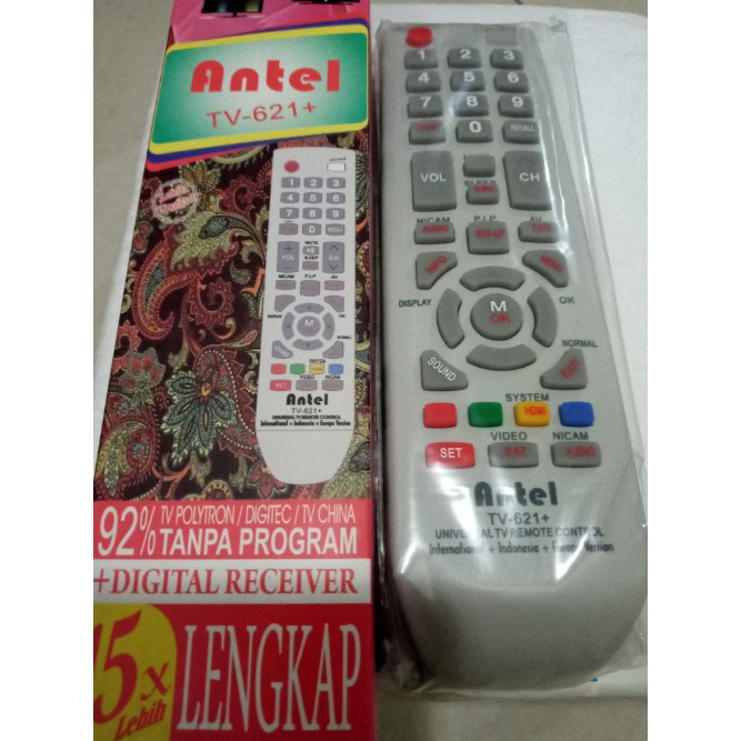 Remot Remote TV Tabung LCD LED Universal