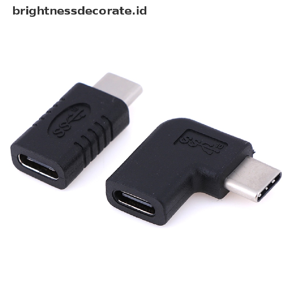 Konverter Sudut Kanan Usb 3.1 Tipe C Ke Tipe C Male Female