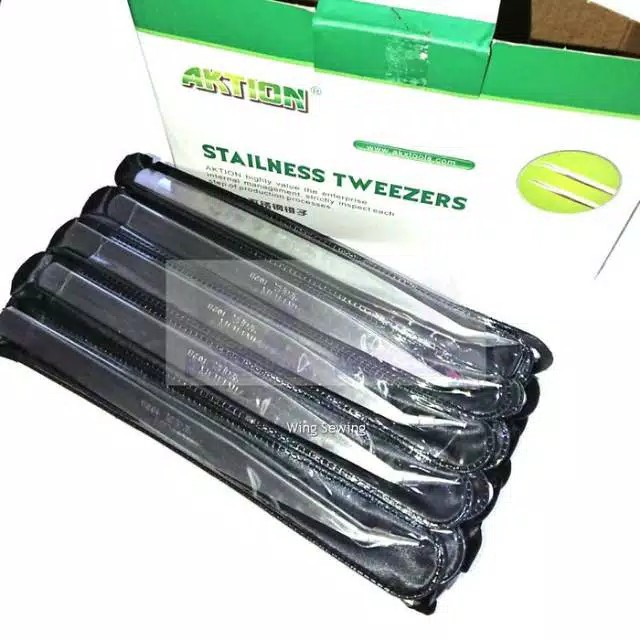 Pinset Pingset Twizer Benang Stainless Steel