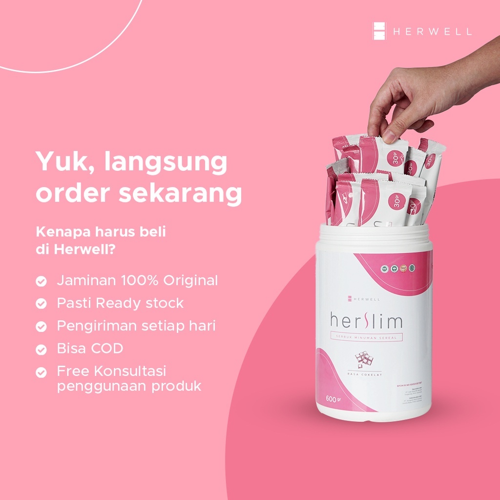 Herwell Paket Enjoy Turun Bb 2 Herslim 600 Gram Bpom Dan Halal BPOM HALAL HERWEL ORI ORIGINAL OFFICIAL STORE DIET PELANGSING