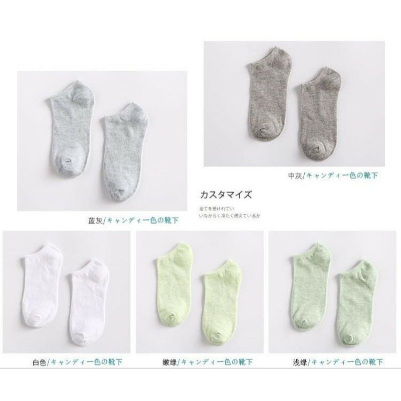 [IMPORT] Kaos Kaki Bahan adem Semata Kaki mata kaki cute