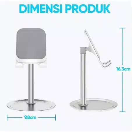 Dudukan Handphone Tablet Desktop Phone Stand Holder Mini Alas Bulat