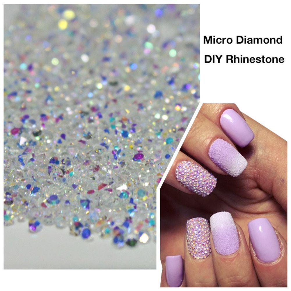 Preva 1440pcs/bag 1.1mm Kuku Mikro Berlian Imitasi Fashion DIY Dekorasi Kuku Perhiasan Manicure Decor