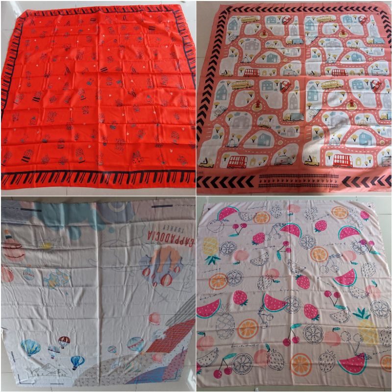 BEE.ME LIGHTHOUSE  COPADOCIA MOTIF SERIES | KERUDUNG VOAL SEGI EMPAT HIJAB 100% ORIGINAL