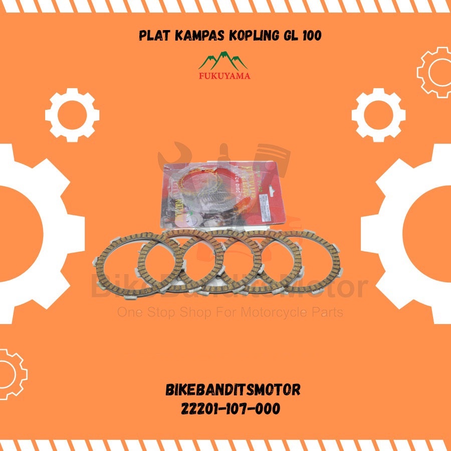 Plat Kopling Kampas Kopling GL 100 Fukuyama