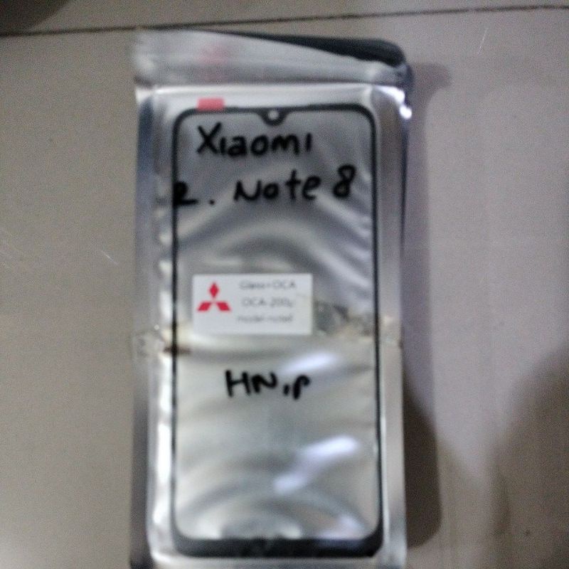 glass xiaomi not8 redmi not 8+oca