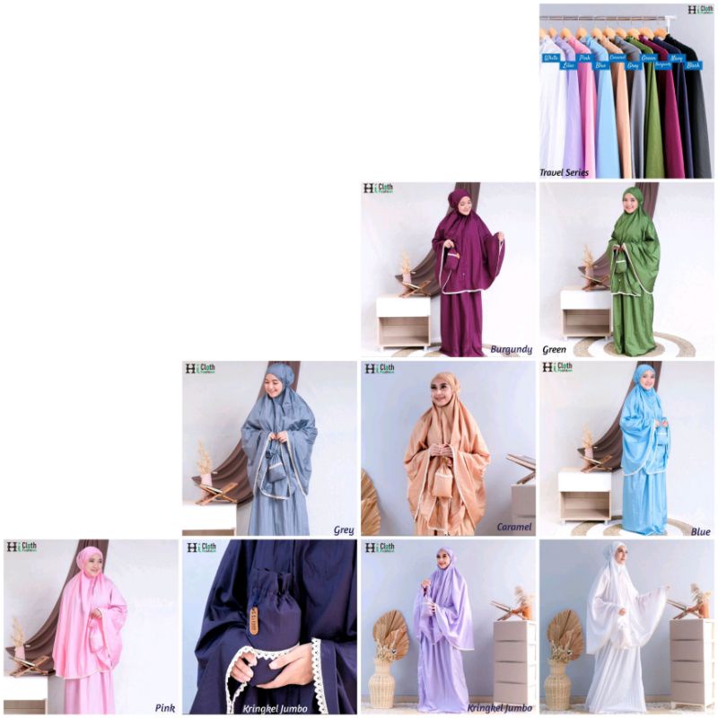 Mukena Kringkel | renda jumbo | mukena polos Renda