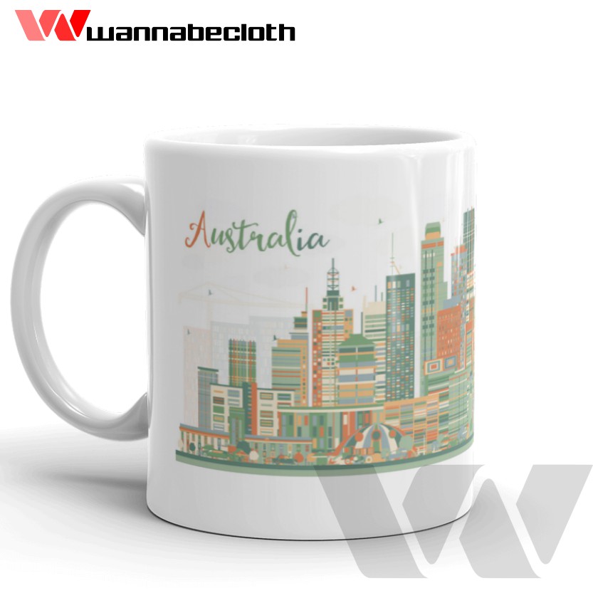 Gelas Australia Mug Australia Souvenir Australia Mug World City Australia