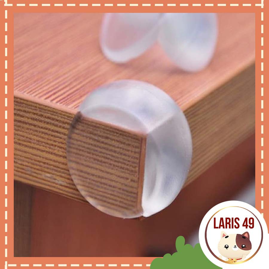 Laris49  Pengaman Sudut Meja Transparan Pelindung Sudut Furniture Lemari Kaca