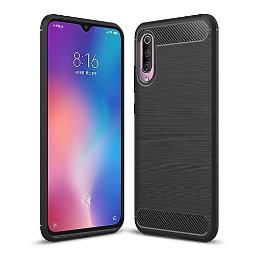 CASE SLIM FIT CARBON IPAKY XIAOMI MI 9 SOFTCASE - FA