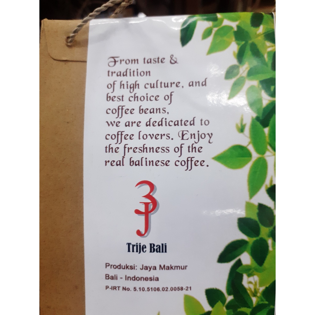 KOPI BALI ROBUSTA 100GR 100% ASLI BALI