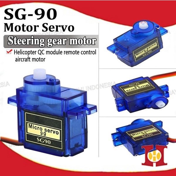 Motor Micro Mini Servo Tower Pro SG90 SG-90 9G Arduino Plastic Bearing