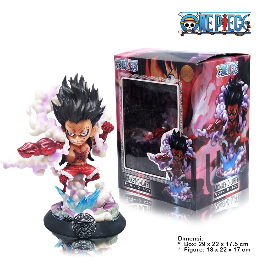 anime one peace action figure monkey D luffy gear fourth snake