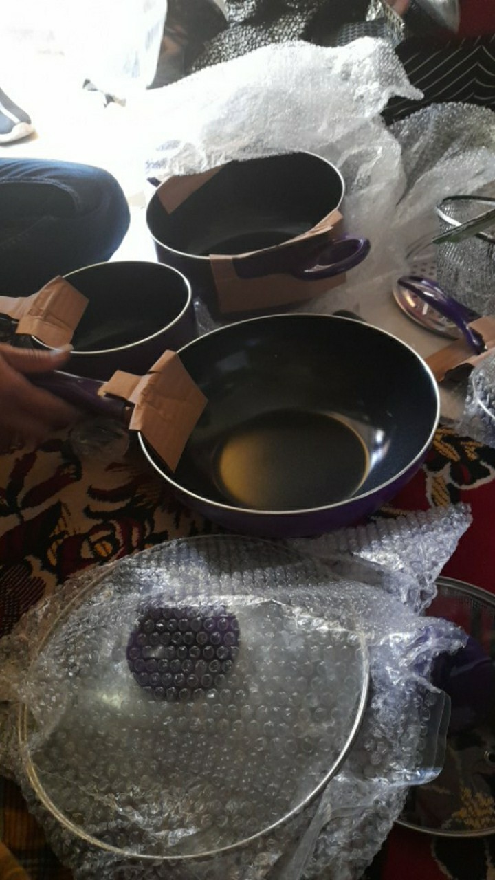 Panci Set Vicenza Warna Plus Kukusan Dan Keranjang Goreng V 712