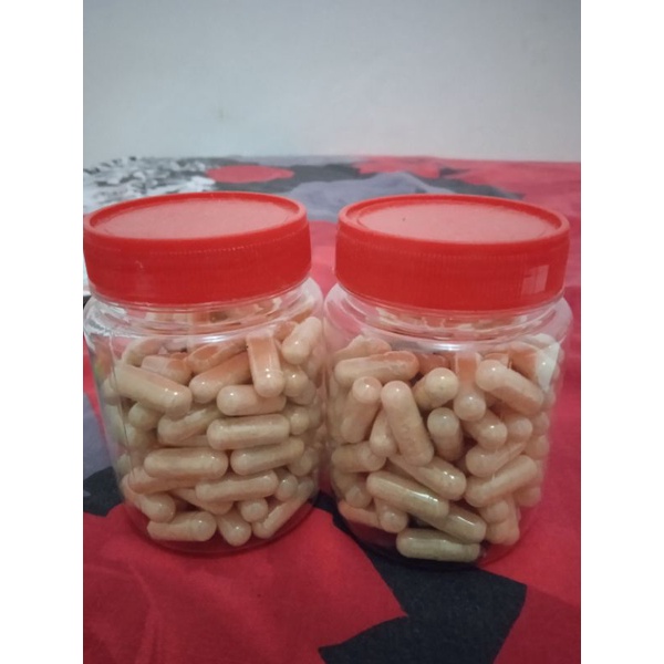 Tongkat Ali Kapsul isi 100pcs Pasak Bumi Merah Obat Herbal Kalimantan Asli