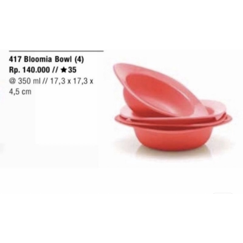 Bloomia Bowl Tupperware
