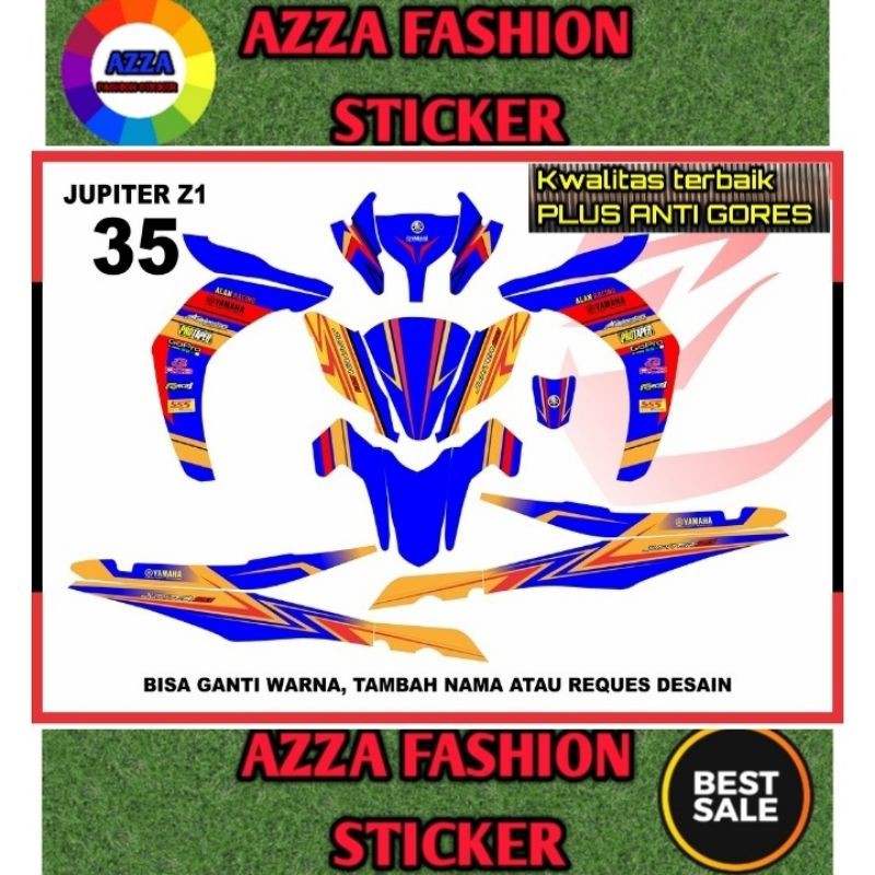 Sticker decal Jupiter Z1 Full Body Striping Jupiter Z1 Sticker Jupiter Z1 Sticker Jupiter Z1 35