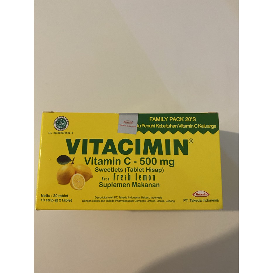 vitacimin box kecil  isi 20 tablet