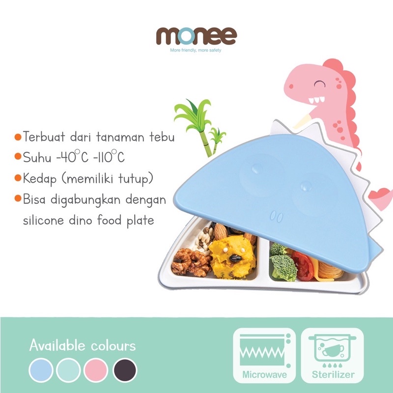 Monee Food Storage Dinosaur Series - Tempat Penyimpanan Makanan