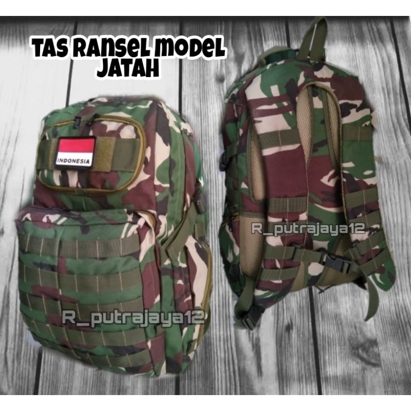 Tas Ransel ARMY Loreng TNI Model jatah terbaru kualitas Jatah / Ransel TNI / outdoor