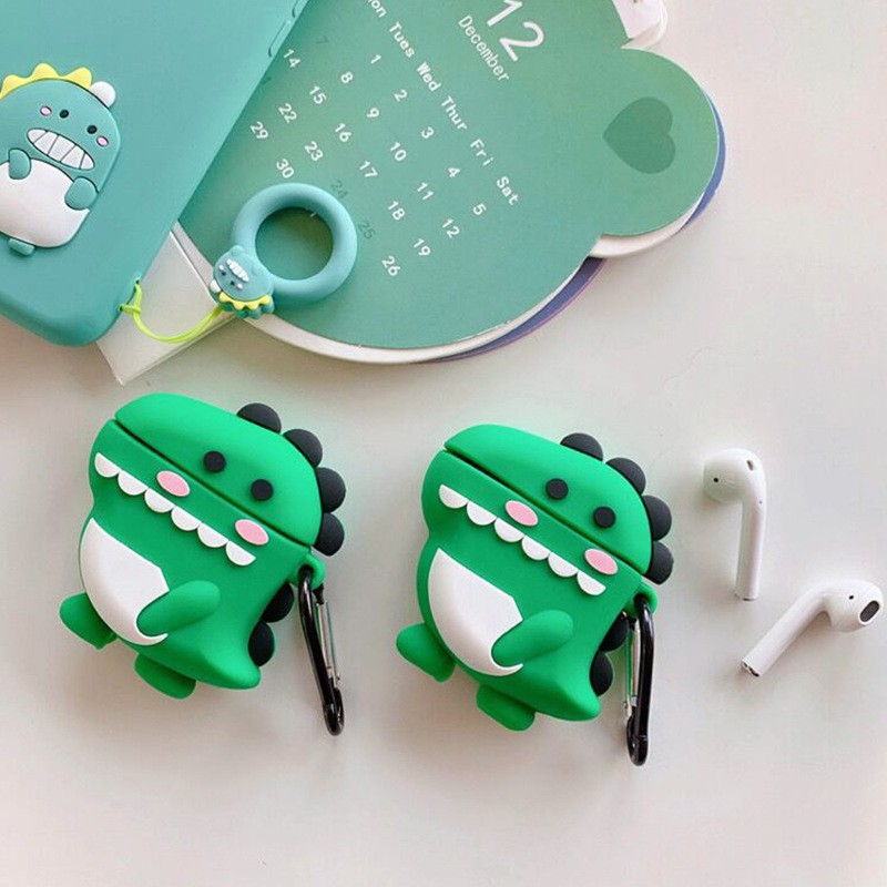 Airpods 1/2 - PRO 3D Case Karakter Kartun Bahan Silikon 1-20-6