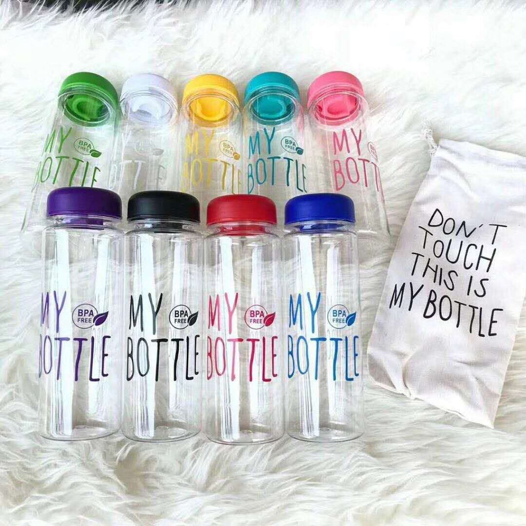 [EUS] BOTOL MINUM MY BOTTLE LOGO BULAT TRANSPARANT 500 ML