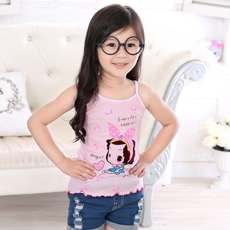 Singlet Anak Bayi Import | Kaos Dalam Anak Bayi Import | Tanktop Anak Import | Miniset Anak Import-Gadis Pink