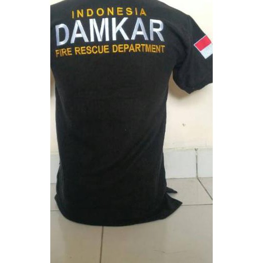✵ KAOS DAMKAR - KAOS KERAH DAMKAR - KAOS POLO DAMKAR - KAOS DAMKAR HITAM - KAOS PEMADAM - POLO PEMAD