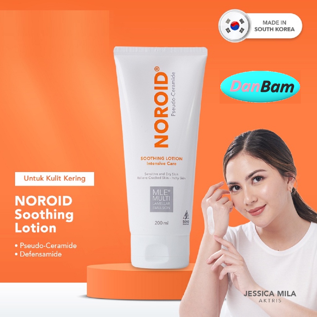 Noroid Soothing Lotion Pelembab Kulit Kering/Pelidung Kulit 200 ml 200ml Korea