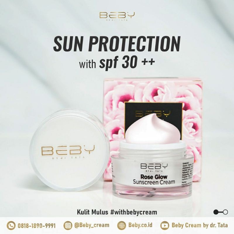 SUNSCREEN SPF 30/Rose glow Sunscreen Beby cream by dr.Tata
