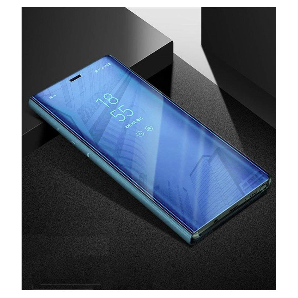 Samsung Galaxy J4 2018  Flip Case Standing Cover Luxury Mirror Clear View