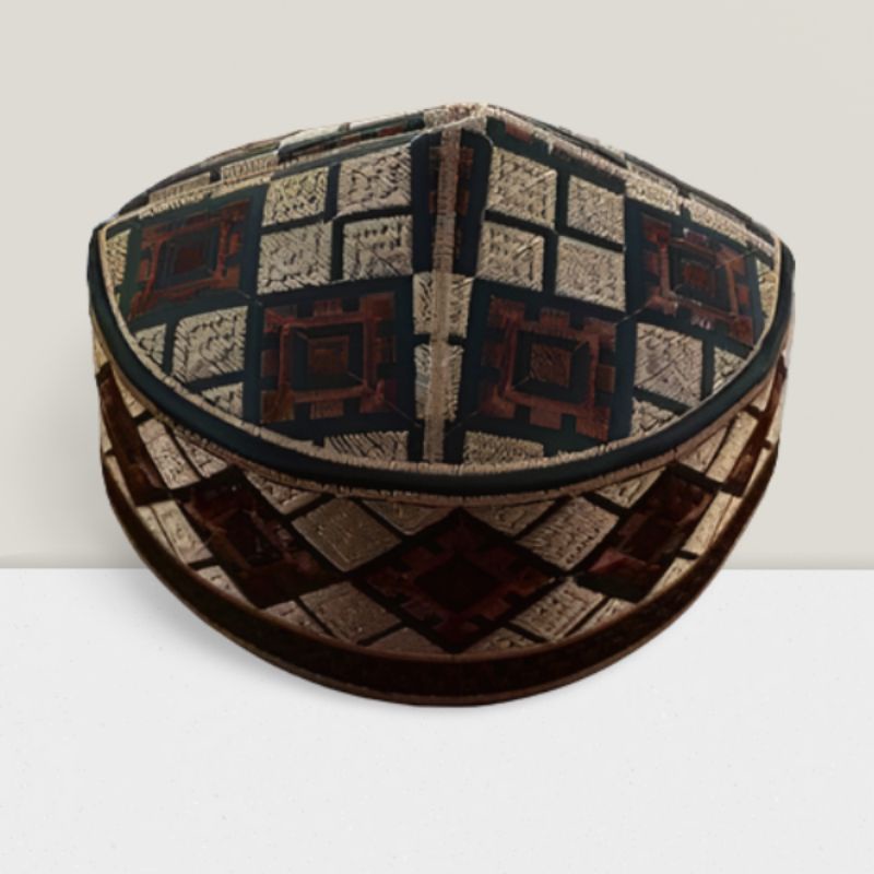 PECI PAKISTAN COKLAT KOTAK Peci Malaysia Songkok putih Abdul Karem Putih dongkok malaysia kopyah pec